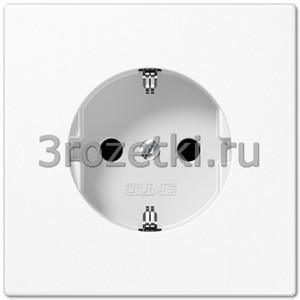 3rozetki.ru - Jung - [LS520KIWW]  SCHUKO-розетка 16A, 250V~ с защитой от детей, белая.