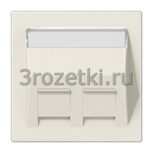 3rozetki.ru - Jung - [LS569-30BFPL] Kрышка с полем для надписи 9 x 51 мм, Термопласт (ударопрочный) блестящий, слоновая кость.