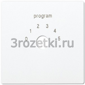 3rozetki.ru - Jung - [LS594-9WW] Kрышка для переключателя программ (0 – 5):, Термопласт (ударопрочный) блестящий, белый.