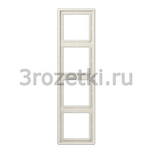 3rozetki.ru - Jung - LS - [LS984W] Рамка 4я, вертикальная/горизонтальная  (слоновая кость).