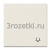 [LS990K] Клавиша с символом «звонок», Блестящий дуропласт (устойчив к механическим повреждениям), слоновая ко <Jung>