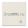 [LS990KO5K] Клавиша с символом «звонок» и окошком, Блестящий дуропласт (устойчив к механическим повреждениям), с <Jung>