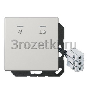 3rozetki.ru - Jung - [LSCUKO5M230LG] Накладка для внешнего DND-модуля с LED-лампами, 230 В, Термопласт (ударопрочный) блестящий, светло-с.