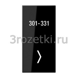 3rozetki.ru - Jung - [LSCUKO6TX-2SW] Glass cover 2-gang, чёрный.