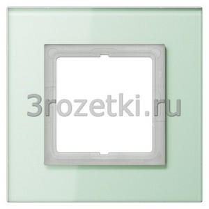 3rozetki.ru - Jung - [LSP981GLAS] Стеклянная рамка, матовый белый, 1-ная.