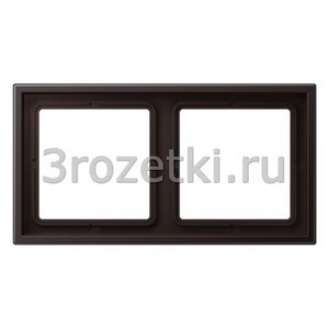 3rozetki.ru - Jung - [LSZAL982BFD] Рамка, Термопласт (ударопрочный) лакиров., 2-ная.