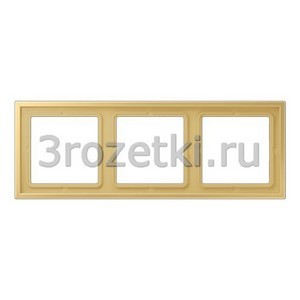 3rozetki.ru - Jung - [LSZME983BFC] Рамка, Термопласт (ударопрочный) лакиров., 3-ная.