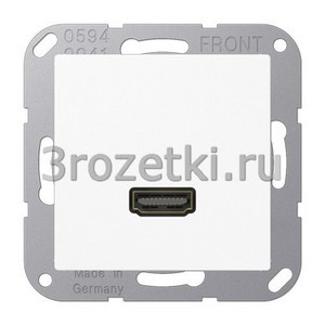 3rozetki.ru - Jung - [MAA1112WW] HDMI, Термопласт (ударопрочный) блестящий, белый.