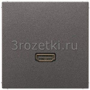 3rozetki.ru - Jung - [MAAL1112AN] HDMI, Металлическое исполнение, антрацит (лакиров. алюминий).