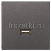 [MAAL1122AN] USB 2.0, Металлическое исполнение, антрацит (лакиров. алюминий) <Jung>