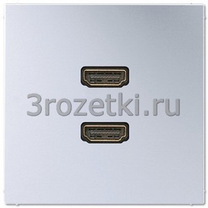 3rozetki.ru - Jung - [MAAL1133] 2 x HDMI, Металлическое исполнение, алюминий.