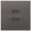 [MAAL1133AN] 2 x HDMI, Металлическое исполнение, антрацит (лакиров. алюминий) <Jung>