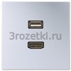 [MAAL1163] HDMI / USB 2.0, Металлическое исполнение, алюминий <Jung>