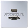 [MAAL1173] HDMI / VGA, Металлическое исполнение, алюминий <Jung>