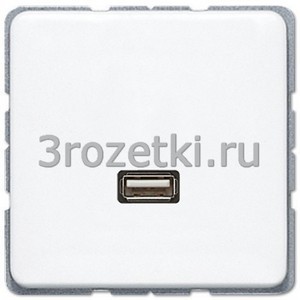 3rozetki.ru - Jung - [MACD1122WW] USB 2.0, Термопласт (ударопрочный) блестящий, белый.