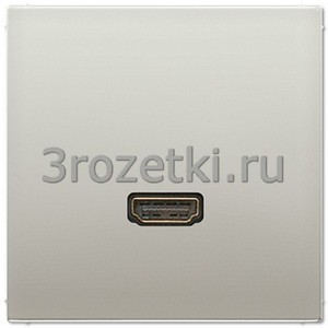 3rozetki.ru - Jung - [MAES1112] HDMI, Металлическое исполнение, нержавеющая сталь.