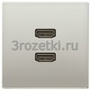 [MAES1133] 2 x HDMI, Металлическое исполнение, нержавеющая сталь <Jung>