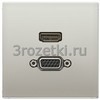 [MAES1173] HDMI / VGA, Металлическое исполнение, нержавеющая сталь <Jung>