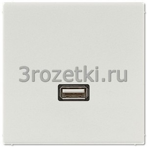 3rozetki.ru - Jung - [MALS1122LG] USB 2.0, Термопласт (ударопрочный) блестящий, светло-серый.