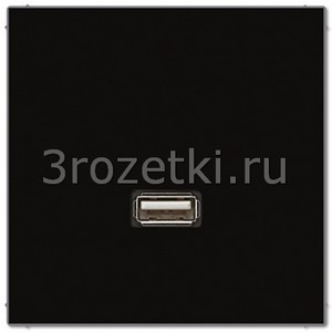 3rozetki.ru - Jung - [MALS1122SW] USB 2.0, Термопласт (ударопрочный) блестящий, чёрный.