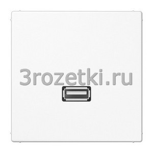 3rozetki.ru - Jung - [MALS1122WW] USB 2.0, Термопласт (ударопрочный) блестящий, белый.