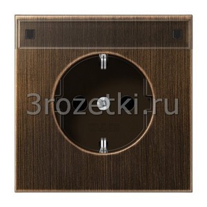 3rozetki.ru - Jung - [ME1520KINAAT] SCHUKO®-розетка 16 A / 250 B ~, Металлическое исполнение, латунь Antik.