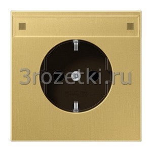 3rozetki.ru - Jung - [ME1520KINAC] SCHUKO®-розетка 16 A / 250 B ~, Металлическое исполнение, латунь Classic.