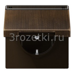 3rozetki.ru - Jung - [ME1520NAKLAT] SCHUKO®-розетка 16 A / 250 B ~, Металлическое исполнение, латунь Antik.