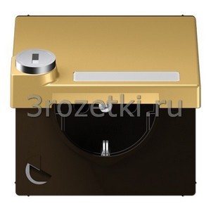 3rozetki.ru - Jung - [ME1520NAKLSLC] SCHUKO®-розетка 16 A / 250 B ~, Металлическое исполнение, латунь Classic (лакиров.).