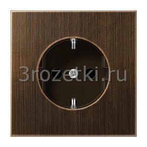 3rozetki.ru - Jung - [ME1521AT] SCHUKO®-розетка 16 A / 250 B ~, Металлическое исполнение, латунь Antik.