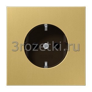 3rozetki.ru - Jung - [ME1521KIC] SCHUKO®-розетка 16 A / 250 B ~, Металлическое исполнение, латунь Classic.