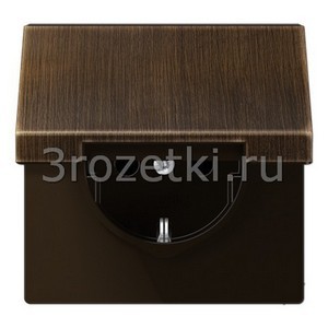 3rozetki.ru - Jung - [ME1521KLAT] SCHUKO®-розетка 16 A / 250 B ~, Металлическое исполнение, латунь Antik.