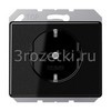 [SL520KISW] SCHUKO®-розетка 16 A / 250 B ~, чёрный <Jung>