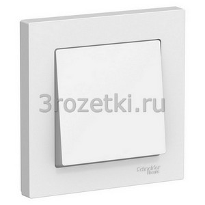 3rozetki.ru - Schneider Electric - [ATN000112] ATLASDESIGN 1-клавишный ВЫКЛЮЧАТЕЛЬ, сх.1, 10АХ, в сборе, БЕЛЫЙ ().