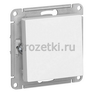 3rozetki.ru - Systeme Electric - AtlasDesign - [ATN000115] Кнопка без фиксации 1-клавишная 1НО (белый).