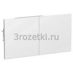 [ATN000128] ATLASDESIGN РОЗЕТКА двойная с заземл. со штор. со сдвиж. крыш., 16А, в сборе, БЕЛЫЙ () <Schneider Electric->