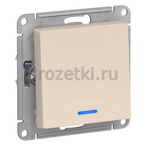 3rozetki.ru - Systeme Electric - AtlasDesign - [ATN000213] Выключатель 1-клавишный с подсветкой (слоновая кость).