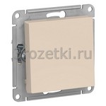 [ATN000215] Кнопка без фиксации 1-клавишная 1НО (слоновая кость) <Systeme Electric-AtlasDesign>