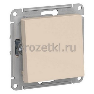 3rozetki.ru - Systeme Electric - AtlasDesign - [ATN000261] Выключатель 1-клавишный проходной (универсальный) (слоновая кость).