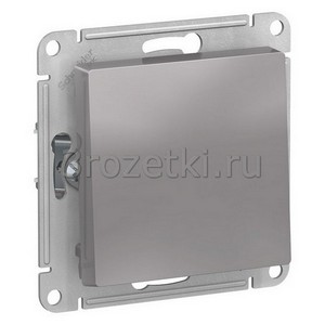 3rozetki.ru - Systeme Electric - AtlasDesign - [ATN000315] Кнопка без фиксации 1-клавишная 1НО (алюминий).