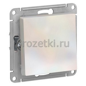 3rozetki.ru - Systeme Electric - AtlasDesign - [ATN000415] Кнопка без фиксации 1-клавишная 1НО (жемчуг).