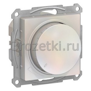 3rozetki.ru - Systeme Electric - AtlasDesign - [ATN000423] Светорегулятор поворотно-нажимной 60-400Вт ''Диммер''  (жемчуг).