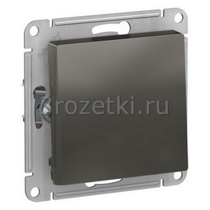 3rozetki.ru - Systeme Electric - AtlasDesign - [ATN000915] Кнопка без фиксации 1-клавишная 1НО (сталь).