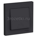 [ATN001012] ATLASDESIGN 1-клавишный ВЫКЛЮЧАТЕЛЬ, сх.1, 10АХ, в сборе, КАРБОН () <Schneider Electric->