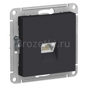 3rozetki.ru - Schneider Electric - [ATN001086] РОЗЕТКА комп. RJ45, кат. 6A, мех, КАРБОН ().