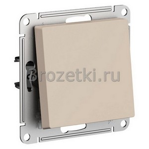 3rozetki.ru - Systeme Electric - AtlasDesign - [ATN001261] Выключатель 1-клавишный проходной (универсальный) (песочный).