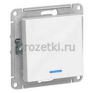 3rozetki.ru - Systeme Electric - AtlasDesign - [ATN001313] Выключатель 1-клавишный с подсветкой (лотос).