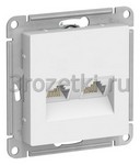 [ATN001385] Розетка интернетная двойная UAE 2xRJ45 6Cat. (лотос) <Systeme Electric-AtlasDesign>