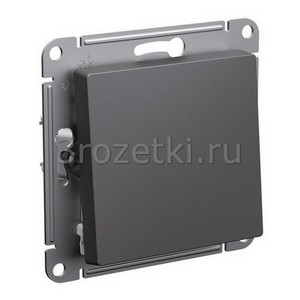 3rozetki.ru - Systeme Electric - AtlasDesign - [ATN001415] Кнопка без фиксации 1-клавишная 1НО (базальт).