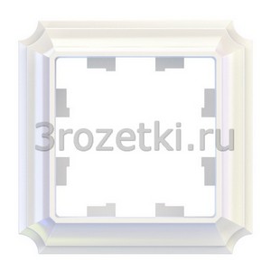 3rozetki.ru - Systeme Electric - AtlasDesign Antique - [ATN100401] Рамка 1 постовая (жемчуг).